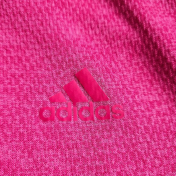 Adidas Women's Pink Long Sleeve Gym Training Run Full Zip Hoodie Jacket Size S - Picture 11 of 11